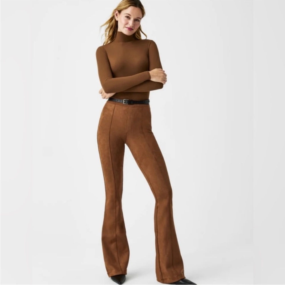 SPANX Brown Wide Leg Jumpsuit with Flared Design